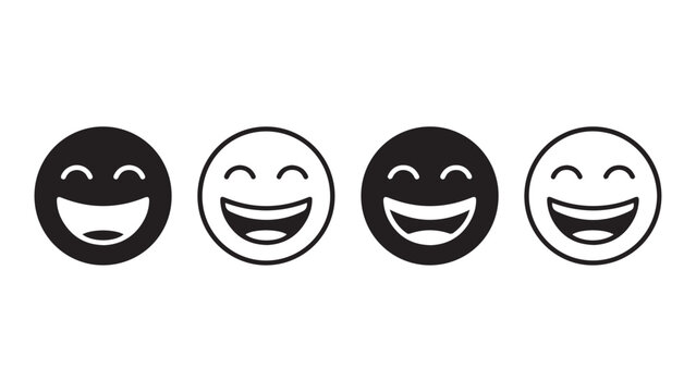 set of funny faces