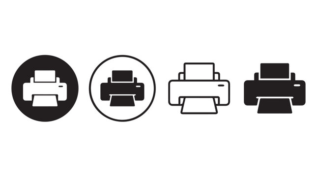 printer icon vector illustration
