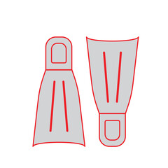 illustration of diving shoes © Danal