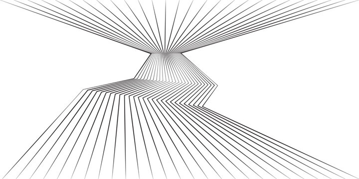 White black color. Linear background. Design elements. Poligonal lines. Protective layer for banknotes, certificates template. Vector Vector lines of different thicknesses from thin to thick EPS 10