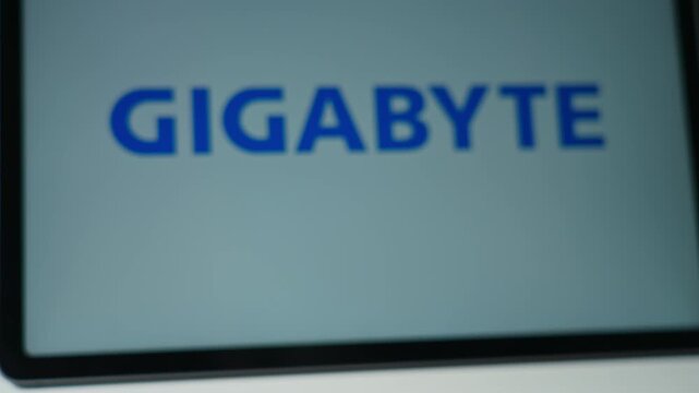 Gigabyte Technology background display, computer hardware company GIGA-BYTE Technology, Taiwanese manufacturer and distributor of computer hardware