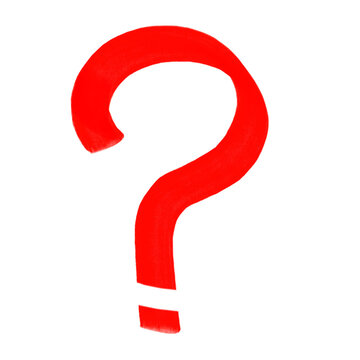 red question mark