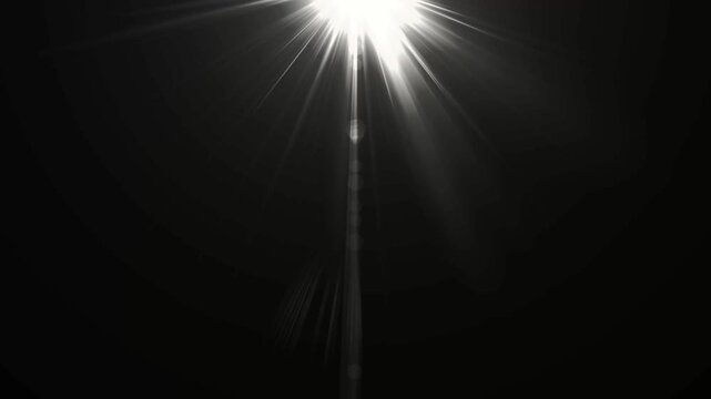 optical sun the bright flash. White glowing light explodes on a transparent background. Transparent shining sun, bright flash. Vector sparkles