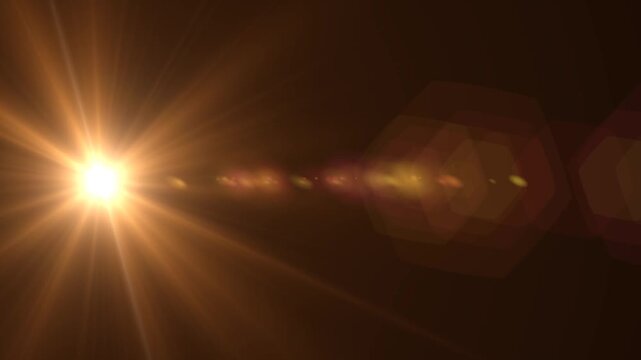 camera lens streak flare golden yellow light glowing alpha channel  OPTICAL LIGHT animation,