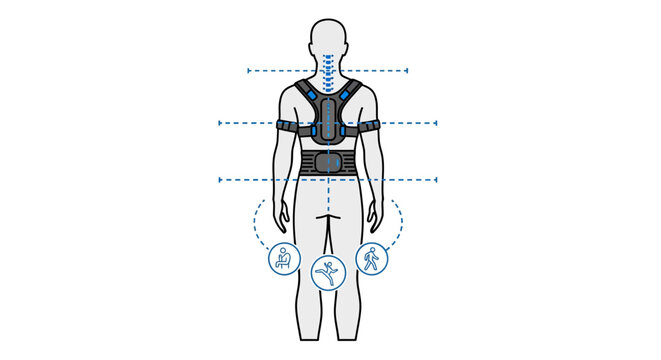 Human posture correction with wearable technology
