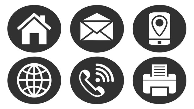 Various communication and navigation icons are displayed on a screen.