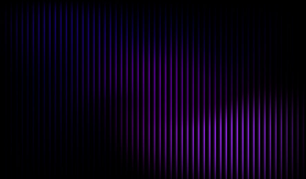 Sound wave bars with blue equalizer light on dark background