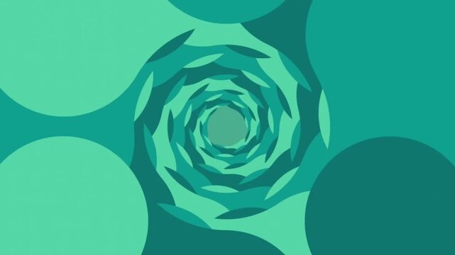 Scientist Woman Looking through Microscope in Medical Research Lab 2D Animation