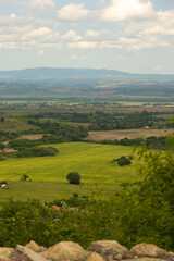 Fototapeta premium landscape with green hills