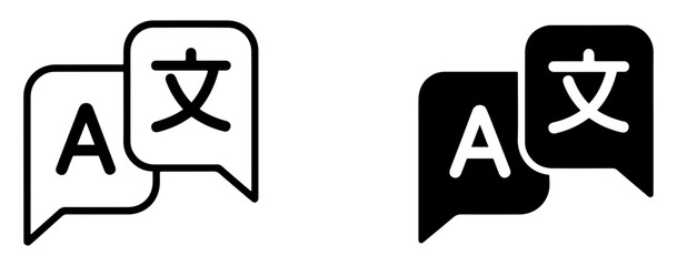 translation language switch vector icon © vectomix