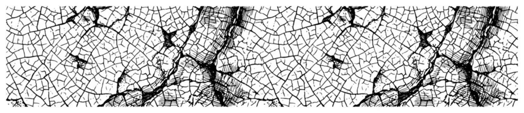 Cracked ground texture with dry soil surface pattern for nature backgrounds