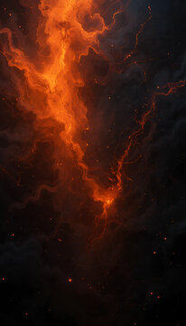 Dark orange and black gradient background