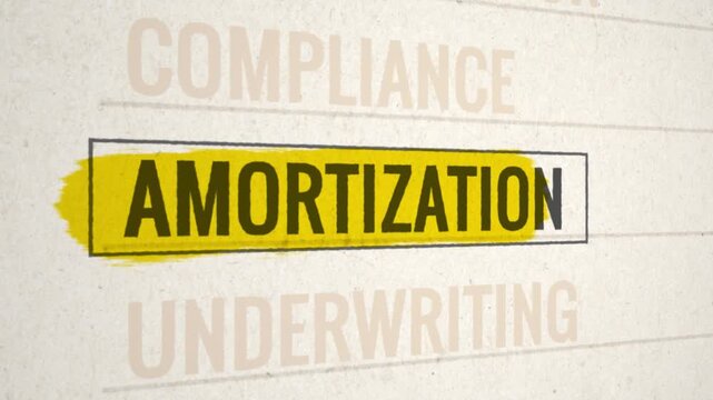 Amortization Highlighted Scrolling Title Animation