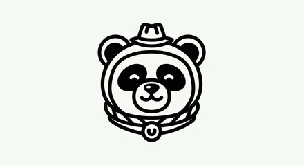 Cartoon panda character illustration © Ever