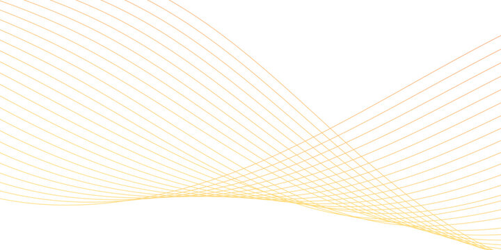 abstract image features elegant flowing curves of golden lines against a clean white backdrop, Abstract colorful wave lines, flowing gradient ribbon background Minimal curved line pattern. 