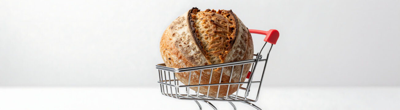 small intricately detailed crusty artisanal bread visible texture subtle crumb pattern sits centered diminutive ornate