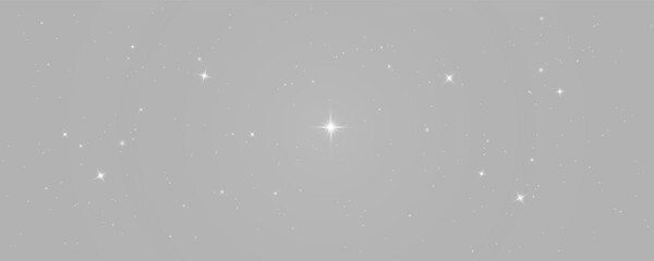 Sparkling star twinkle overlay in deep space night galaxy with glowing cosmic starlight, stars and celestial universe sky background isolated on transparent background © SharminAkter