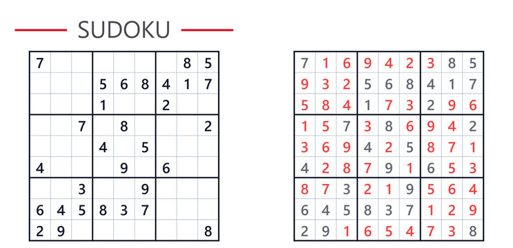A challenging classic game of Sudoku