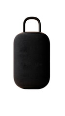 Naklejka premium Portable speaker with handle on transparent background. Modern audio technology.