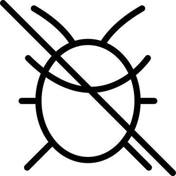 Bug slash Icon