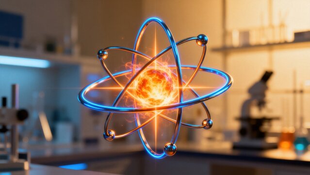 Atomic model in laboratory setting