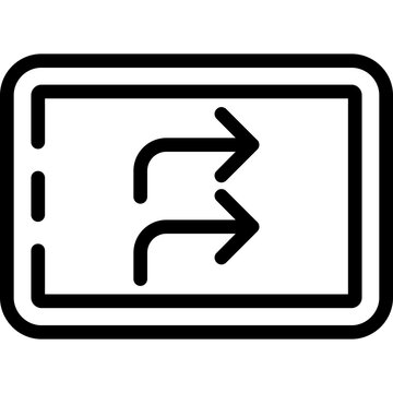 Arrows turn right Icon