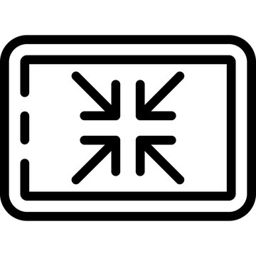 Arrows minimize Icon