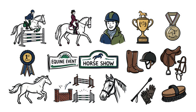 Horse Riding Equestrian Sports Event.