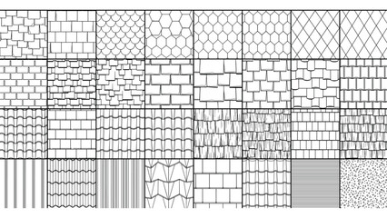 Comprehensive Architectural Hatch Pattern Library for CAD Technical Drawing Tile Brick Mesh Texture Seamless Vector Set © NaeemurRahman