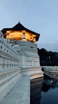 The Temple of the Sacred Tooth Relic (Sri Dalada Maligawa) in Kandy, Sri Lanka