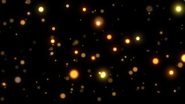 golden bokeh awards background decoration loop
