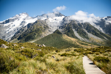 mountain landscape in the New Zealand alps