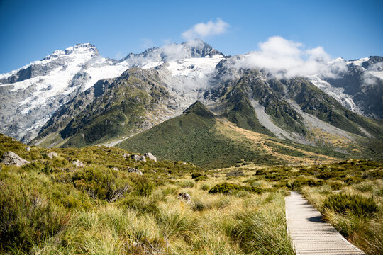 mountain landscape in the New Zealand alps