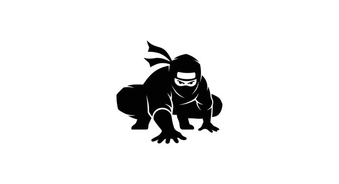 Ninja icon stealth and action