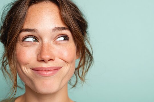 Young woman with playful expression