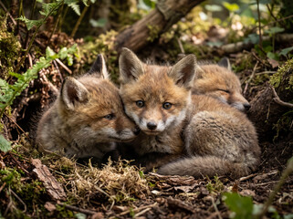 Fototapeta premium red fox cub
