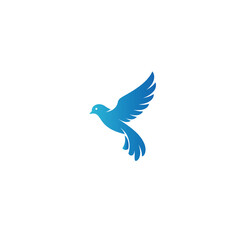 Fototapeta premium Flying Bird Minimalist Silhouette Icon