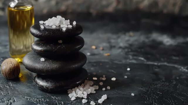 Stack of Salt Rocks for Meditation and Stress Relief