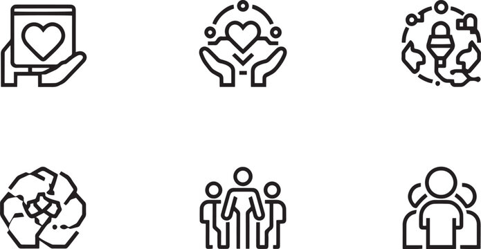 Cyber security and digital database protection solid icons set with cloud network safety firewall lock and computer system private privacy symbols