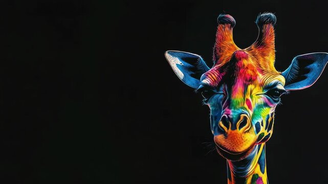 Modern Giraffe Art