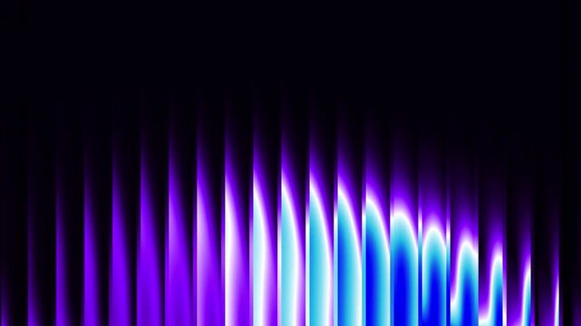 Abstract color fractal glass line glowing effect, glowing multicolor seamless loop dark background elegant visual with dynamic movement.