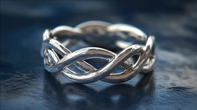 Silver Interlocking Ring