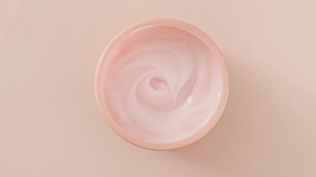 Set of Videos with Changing Frames Motion of the Skin Cream Product Sample. Cosmetic Cream turning with rotate. Macro Shot of Natural Organic Cosmetics. Production Close-up. High quality 4k footage