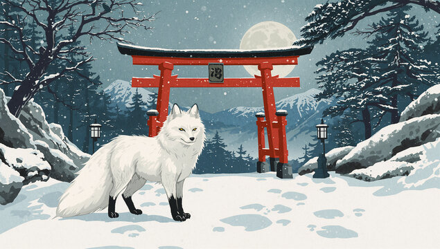 白狐 Images – Browse 511 Stock Photos, Vectors, and Video | Adobe