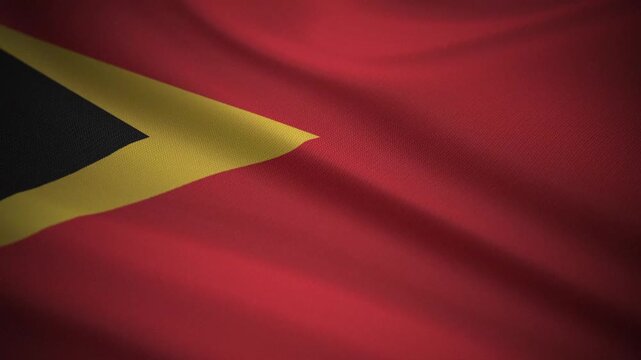 East Timor Flag Cloth Simulation &ndash; Motion Graphics