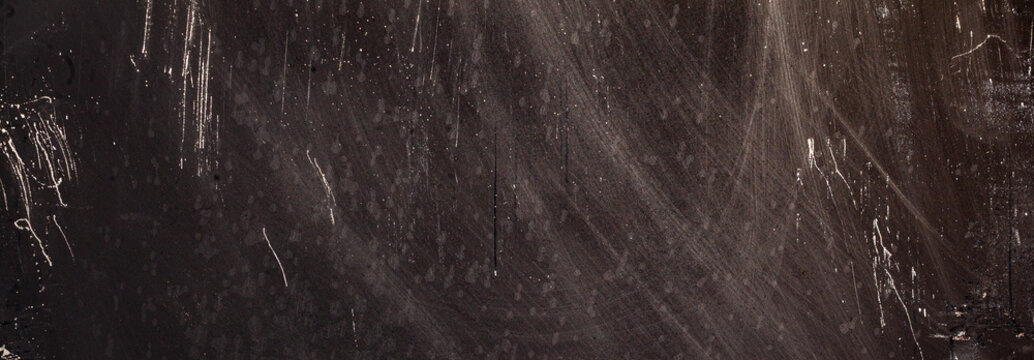 Wide dark industrial metal texture with scratched distressed surface background -Serie IM06	
