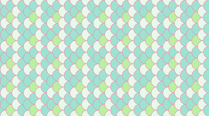 Pasteltoned fish scale pattern.  Perfect for textile design, website backgrounds, or whimsical branding.  Evokes serenity, nature, and playful elegance. © Olena