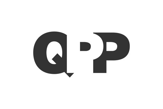 QPP logo design. Initial letter Q P P bold font style for tech startups, consulting, corporate branding. Creative company name, headlines typography identity, trendy logotype.