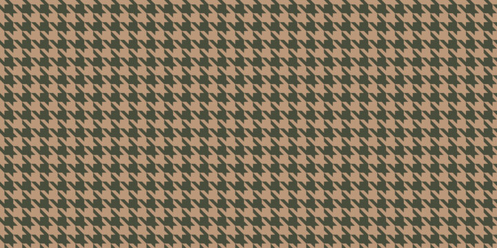 Elegant houndstooth pattern in muted beige and dark brown.  Perfect for textile design, fashion, or website backgrounds.