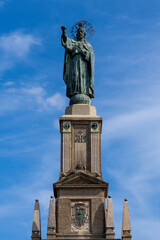 Fototapeta premium ​Monument of Christ the King at the Santuari de Sant Salvador